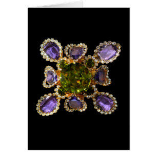 Violetter Amethyst Diamanten Smaragd-Schmuck