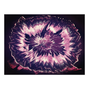 Violetter Amethyst-Quarz-Kristall Fotodruck
