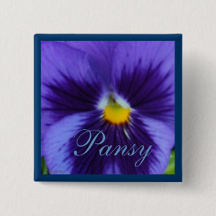 Violetter blauer Pansy Button