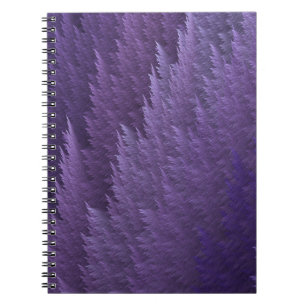 Violetter Flieder Purpur Tartan Feder Muster Notizblock