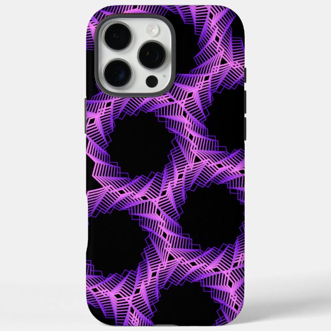Violetter Gridlock Case-Mate iPhone Hülle (Rückseite)