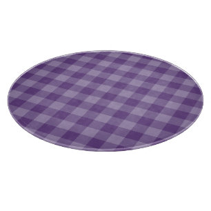 Violetter karierter Hintergrund Schneidebrett