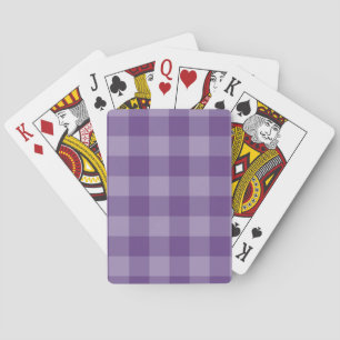 Violetter karierter Hintergrund Spielkarten
