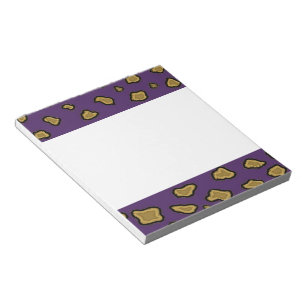 Violetter Leopardenprint Notizblock