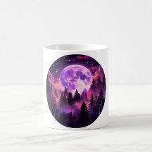 Violetter-Mond-Wald-Sternschnuppen-Kaffeebecher