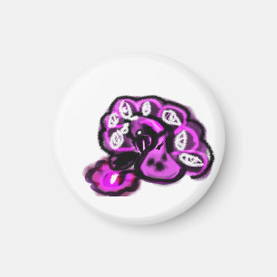 Violetter Pfau Magnet