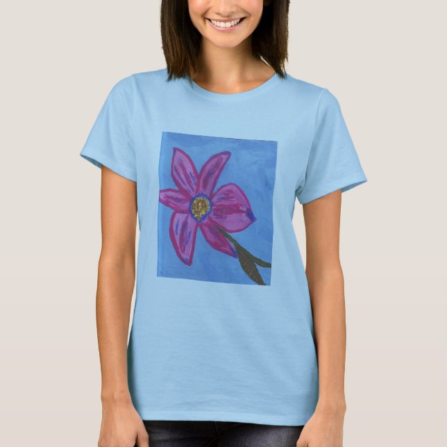 Violetter reizender T - Shirt (Vorderseite)