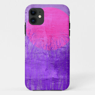 Violetter Sonnenuntergang Abstrakte Malerei Case-Mate iPhone Hülle
