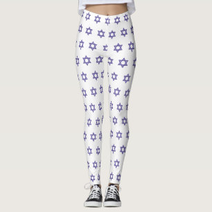 Violetter Stern Davids Stern nahtlos Leggings