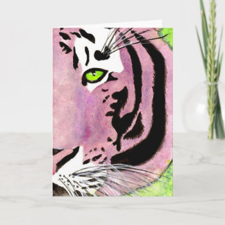 Violetter Tiger Notecards Karte