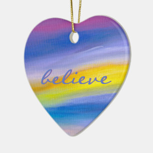 Violetter und goldener Strahl moderne Abstraktion Keramik Ornament
