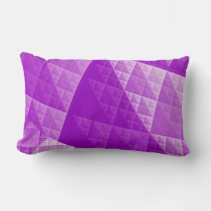 Violettes abstraktes Muster Lendenkissen