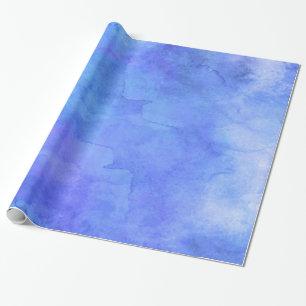 Violettes aquamarines blaues geschenkpapier
