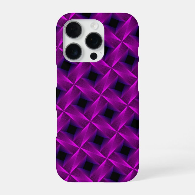 Violettes Gitter iPhone Hülle (Rückseite)