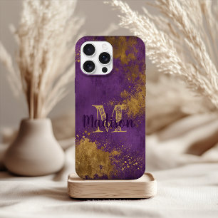 Violettes Gold Louisiana Anfangsbuchstabe Name Samsung Galaxy Hülle