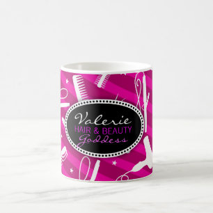 Violettes Haar u. Schönheit Kaffeetasse