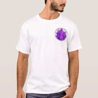 Violettes helles Logo T-Shirt