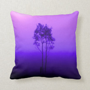 Violettes lila Baum-Kissen Kissen