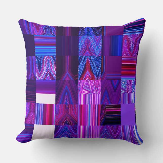 Violettes Mélange BaumwollWurfs-Kissen 20" x 20" Kissen (Vorderseite)