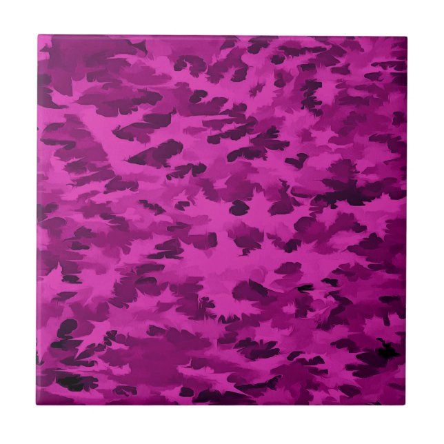 Violettes Tarnmuster Fliese (Vorderseite)