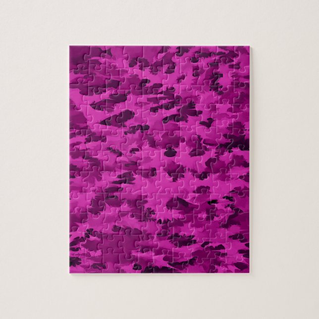 Violettes Tarnmuster Puzzle (Vertikal)