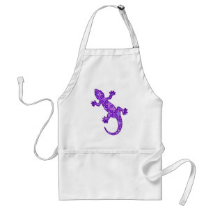 Violettes und amethyst Lila Stammes- Batik Gecko - Schürze
