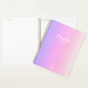 Violettes und rosa Ombre-Design Planer