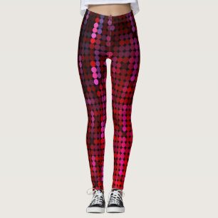 Violettes und rosa Paillette Ähnliches Leggings