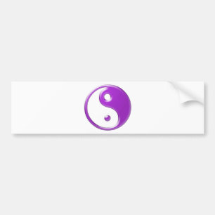 Violettes Yin Yang Autoaufkleber