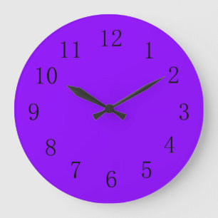 Violettfarben Große Wanduhr