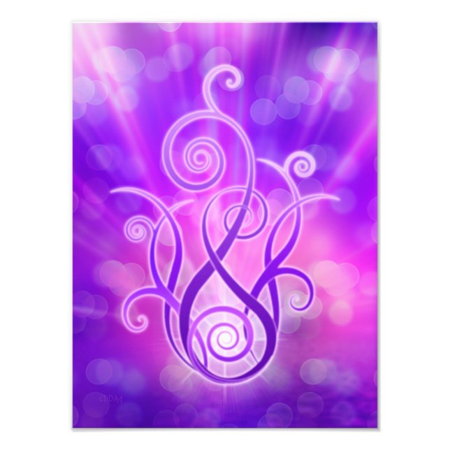 Violettflame/Violettfeuer Fotodruck (Vorne)