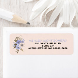 Violettpastel Pfirsichpfirsich Fünf Wilde Rose