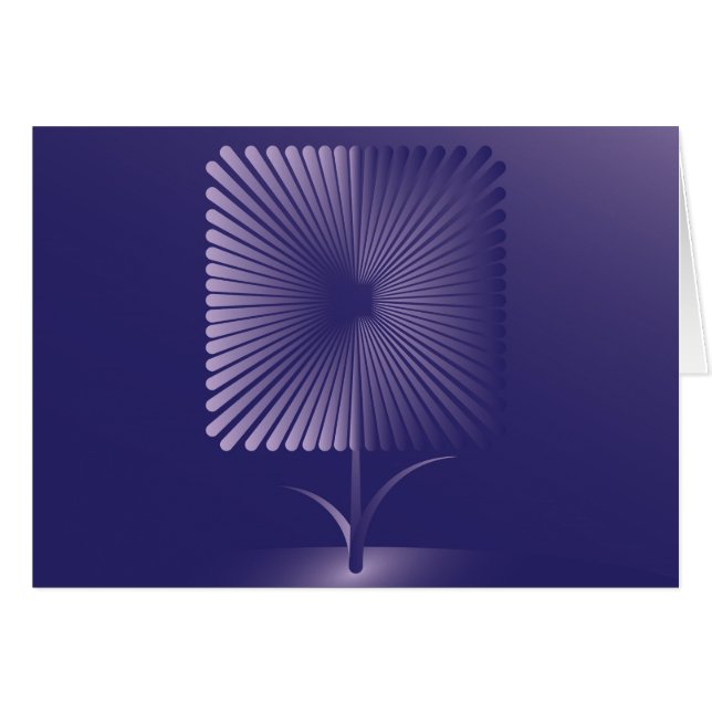 Violettquadrat Blume (Vorderseite (Horizontal))