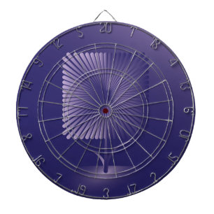 Violettquadrat Blume Dartscheibe