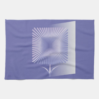 Violettquadrat Blume Geschirrtuch
