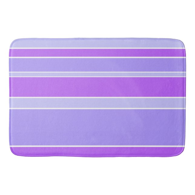 Violettstreifen Badematte (Vorderseite)