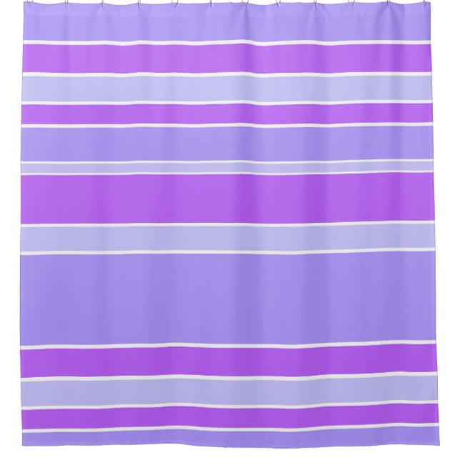 Violettstreifen Duschvorhang (Vorderseite)