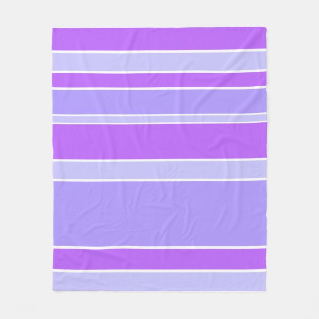 Violettstreifen Fleecedecke (Vorderseite)