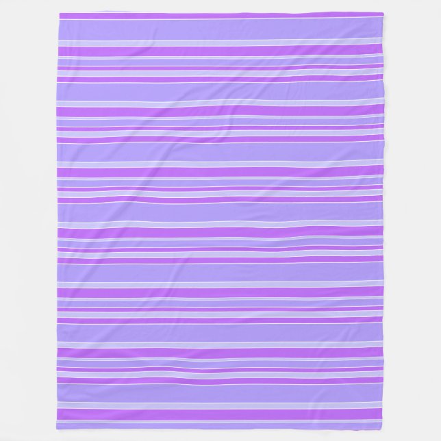 Violettstreifen Fleecedecke (Vorderseite)
