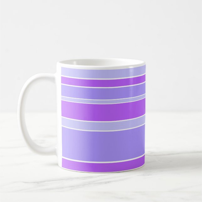 Violettstreifen Kaffeetasse (Links)