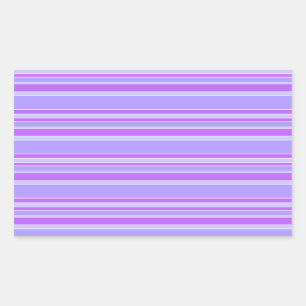 Violettstreifen Rechteckiger Aufkleber