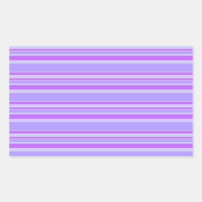 Violettstreifen Rechteckiger Aufkleber (Vorderseite)