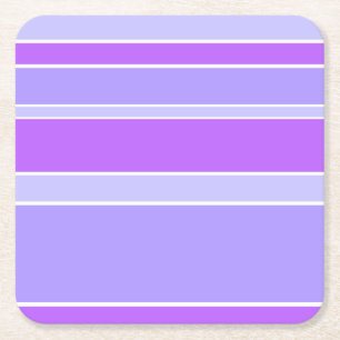Violettstreifen Rechteckiger Pappuntersetzer