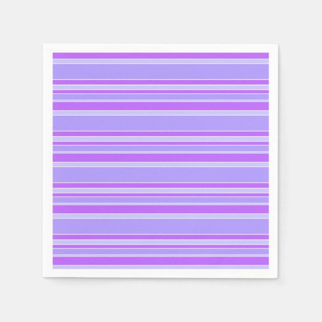 Violettstreifen Serviette (Vorderseite)