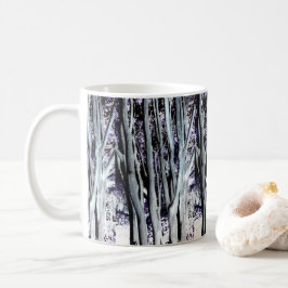 Violettwald Baum Lila Graue Kunst Fotografie Kaffeetasse