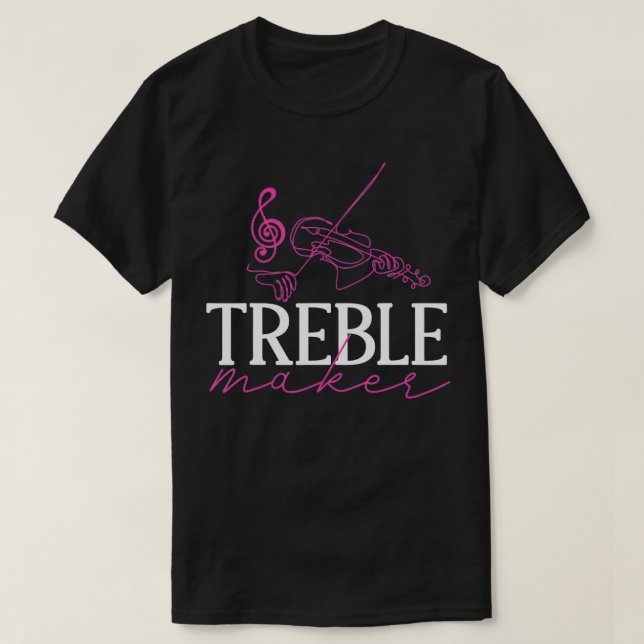 Violin al Music Composers Treble Maker T-Shirt (Design vorne)