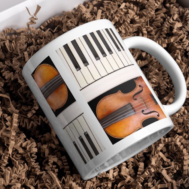 Violin and Piano Keys Tasse (Von Creator hochgeladen)