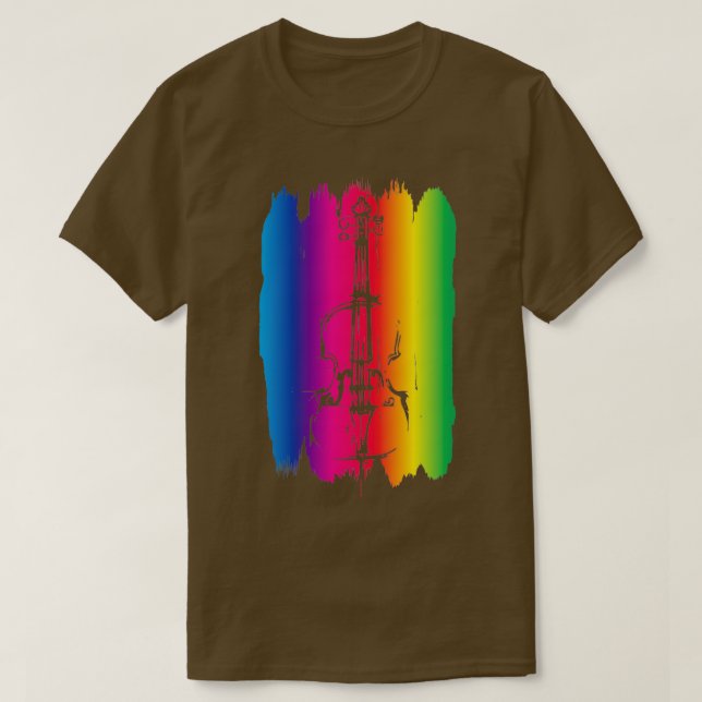 Violin Art Violinist Gift Idee Fiddle Fiddler T-Shirt (Design vorne)