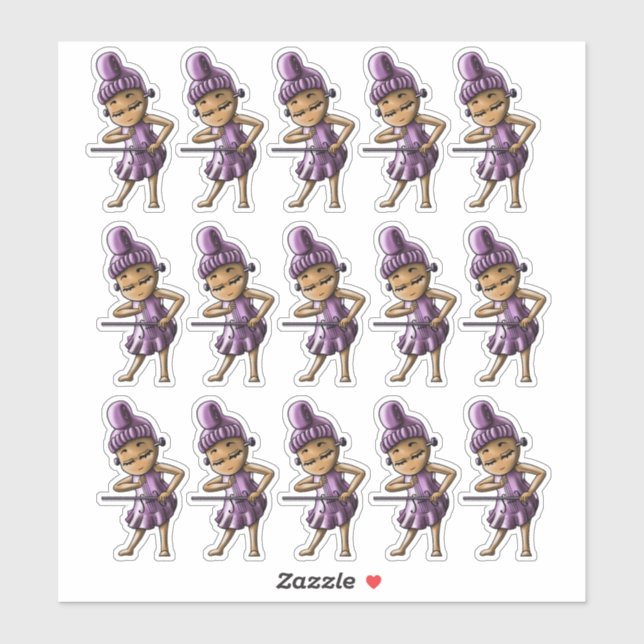 Violin Aufkleber (Blatt)