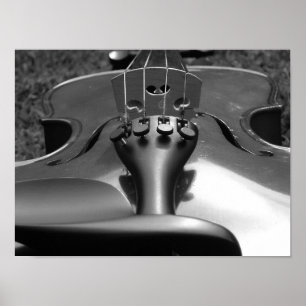 Violin B&W Poster